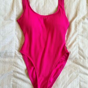 Vibrant Pink Michael Kors One Piece Swimsuit